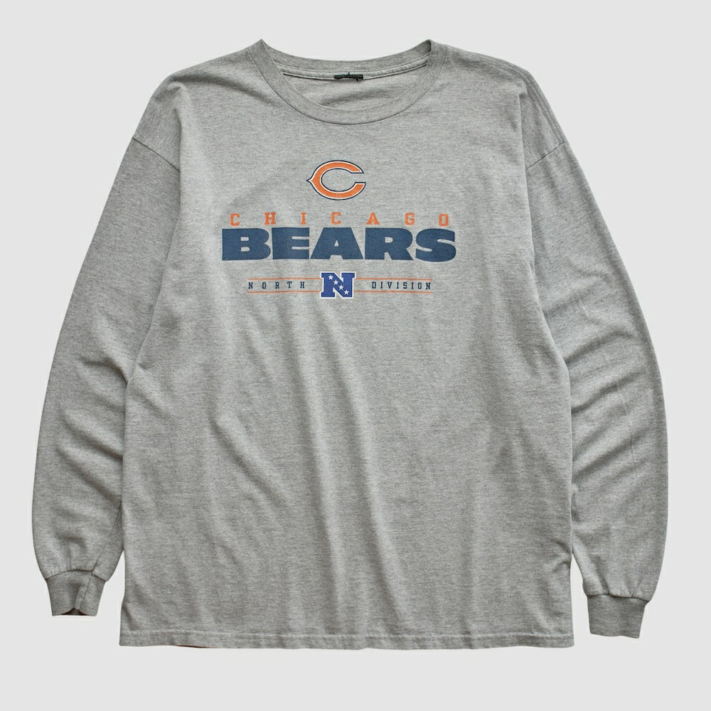 Chicago Bears 2010s Long Sleeve T-shirt Heather Gray Vintage