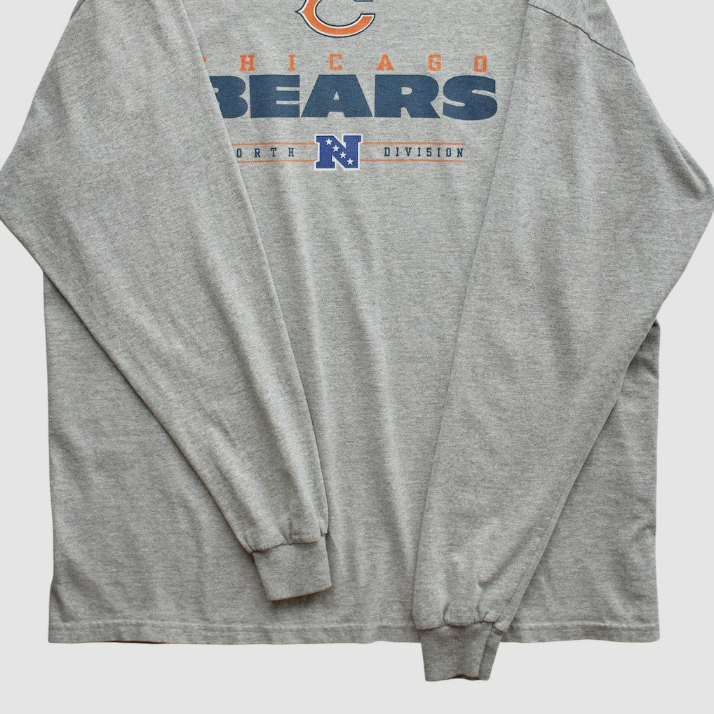 Chicago Bears 2010s Long Sleeve T-shirt Heather Gray Vintage