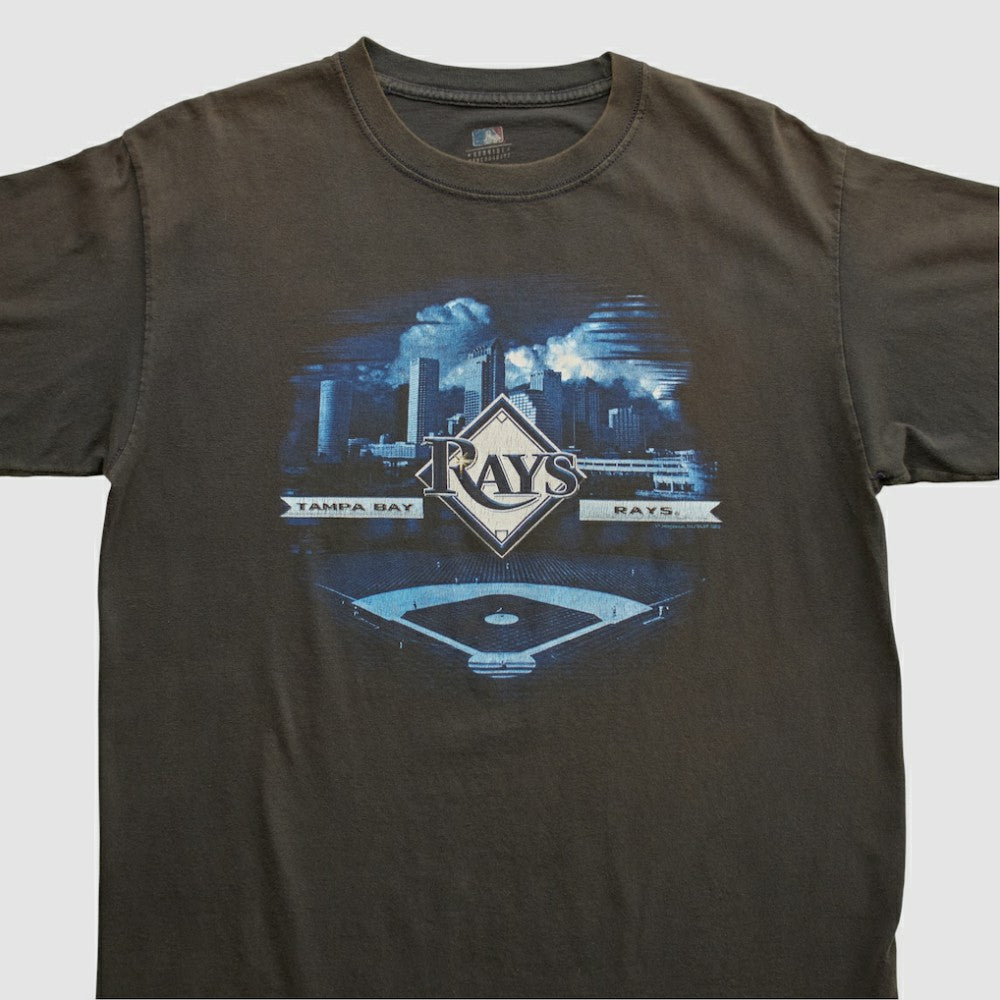 Tampa Bay Rays Genuine Merchandise 2000s T-shirt - Black - L by Fanatics Real Vintage T-shirts