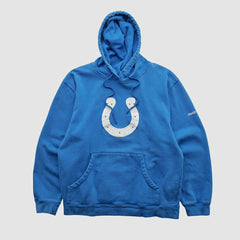 Indianapolis Colts Reebok 2000s Hooded Pullover Sweatshirt Blue Vintage