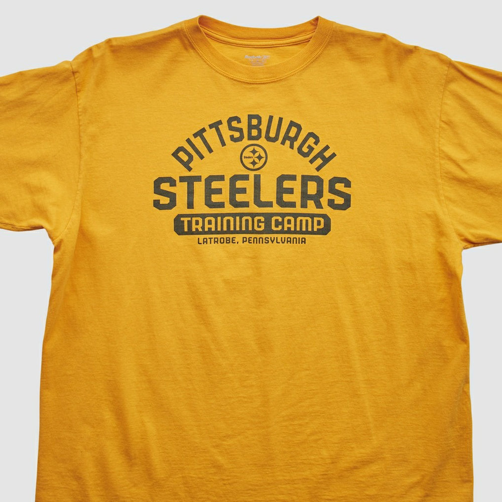 Pittsburgh Steelers Reebok 2000s T-shirt Yellow Vintage