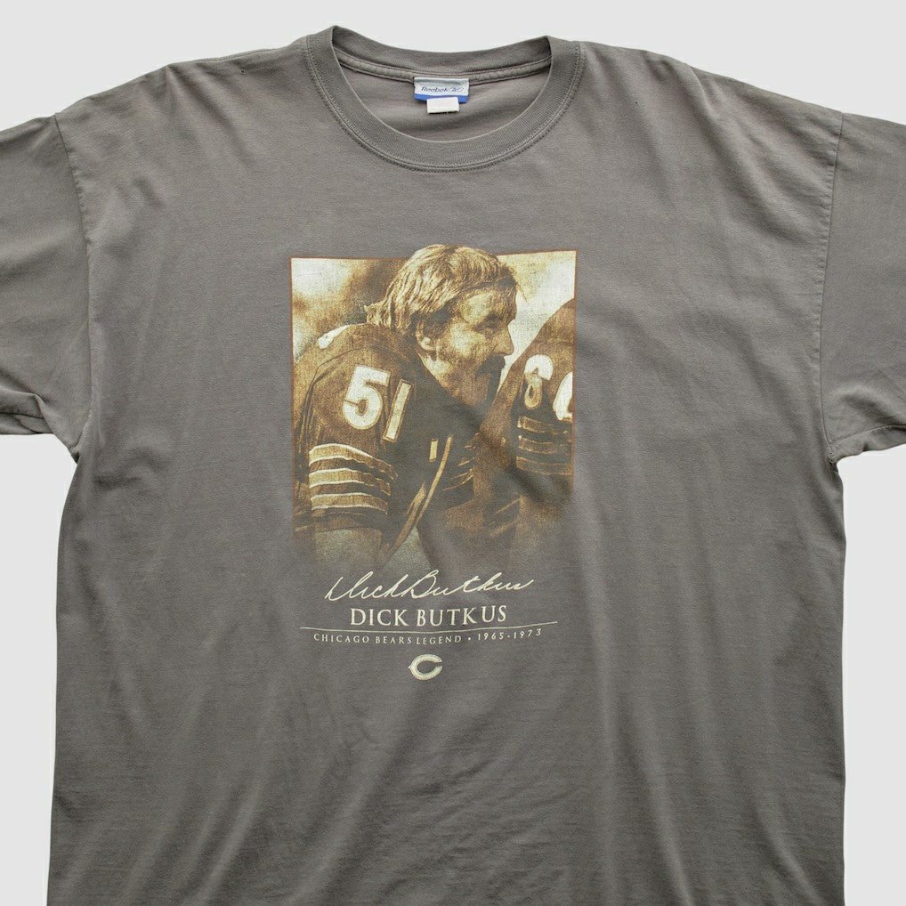 Dick Butkus Reebok 2000s T-shirt Tan Vintage