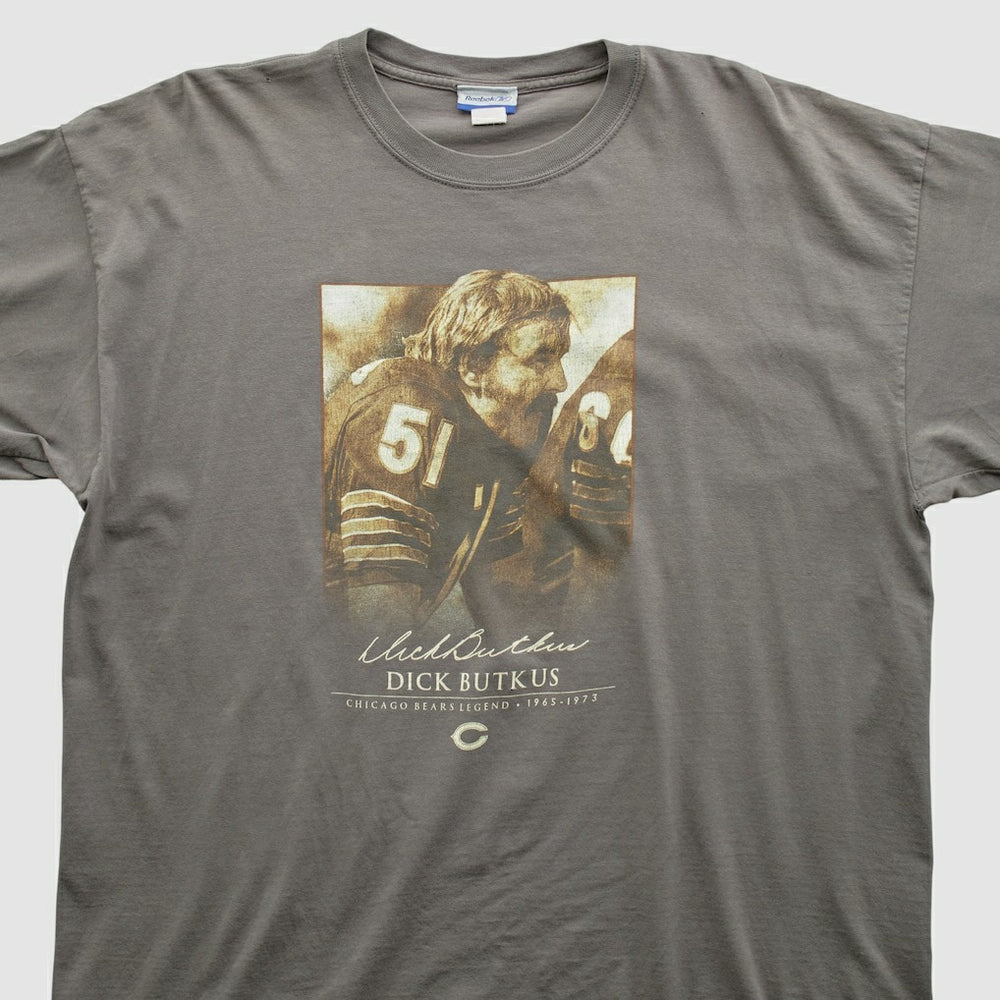 Dick Butkus Reebok 2000s T-shirt Tan Vintage