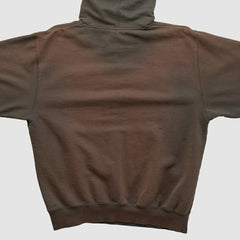 Denver Broncos Majestic 2000s Hooded Pullover Sweatshirt Brown Vintage