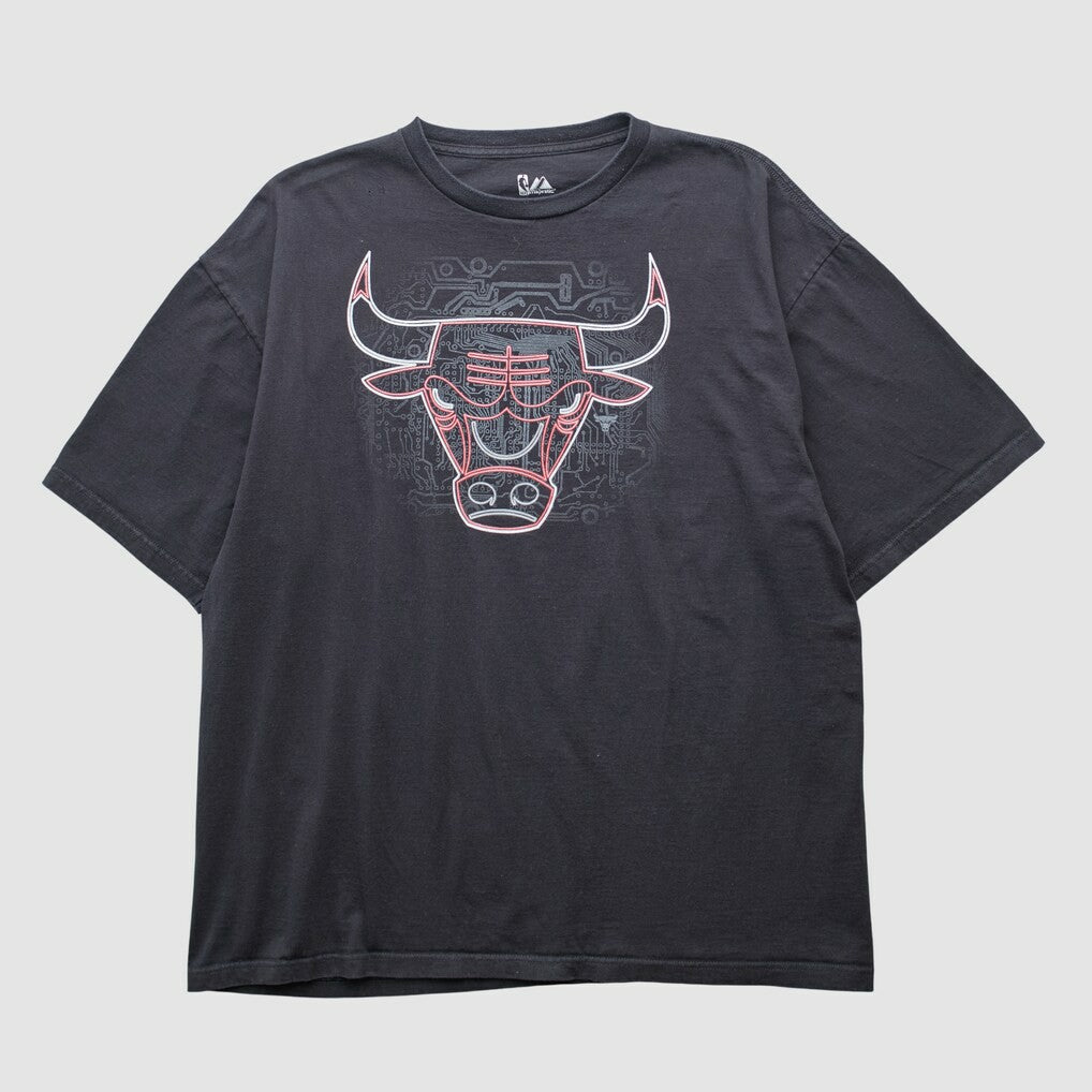 Chicago Bulls Majestic 2000s T-shirt Black Vintage