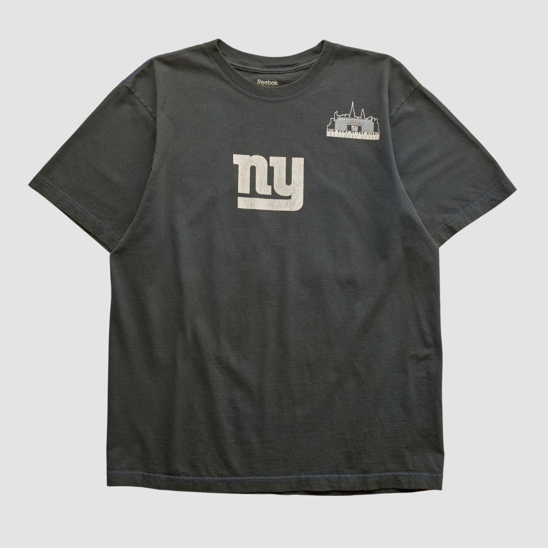 New York Giants Reebok 2010 T-shirt Black Vintage