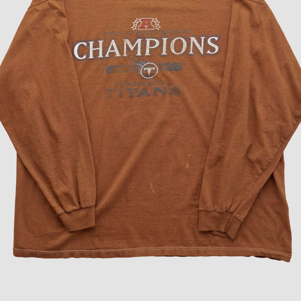 Tennessee Titans NFL 2002 Long Sleeve T-shirt Clay Vintage