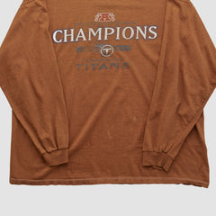 Tennessee Titans NFL 2002 Long Sleeve T-shirt Clay Vintage