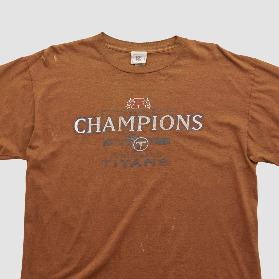 Tennessee Titans NFL 2002 Long Sleeve T-shirt Clay Vintage
