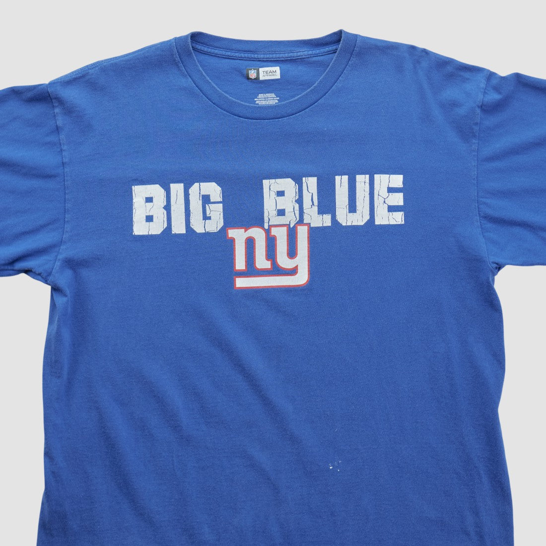 New York Giants NFL 2010s Long Sleeve T-shirt Blue Vintage