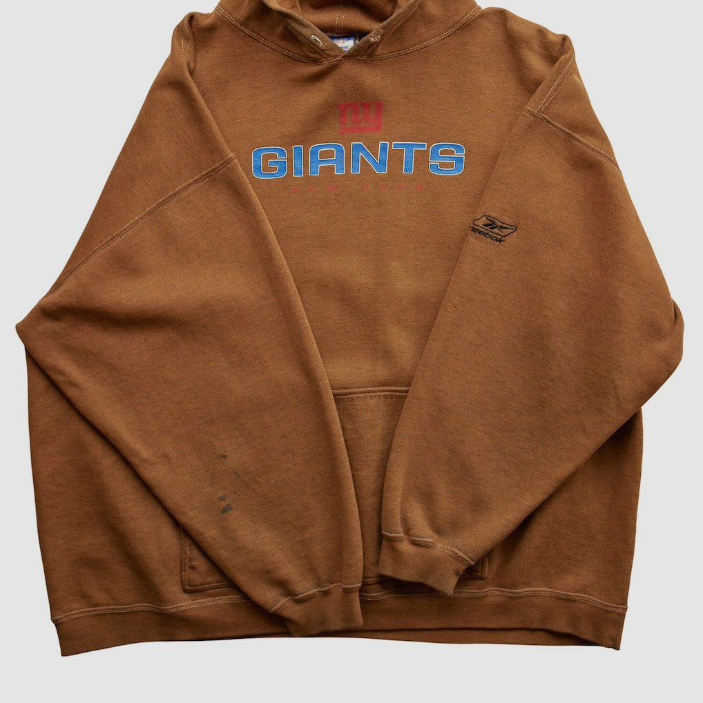 New York Giants Reebok 2000s Hooded Pullover Sweatshirt Clay Vintage