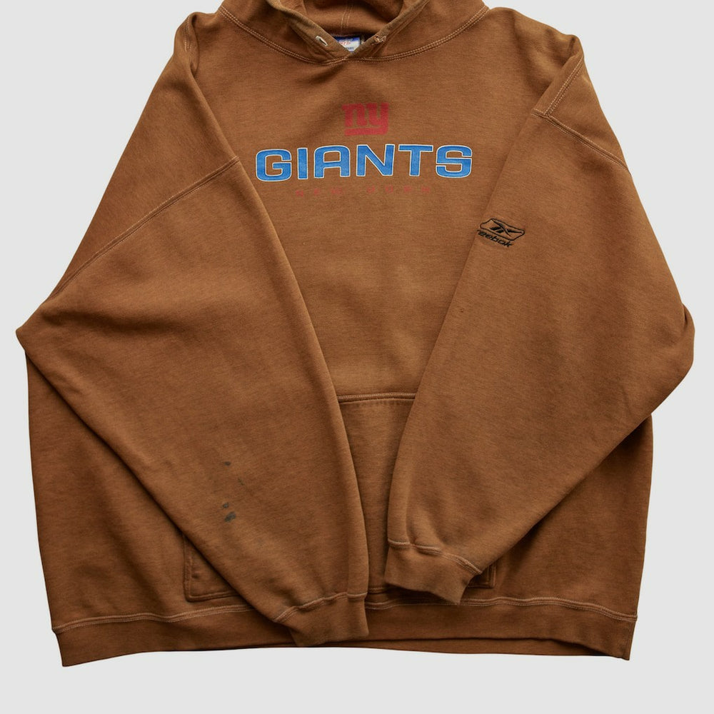 New York Giants Reebok 2000s Hooded Pullover Sweatshirt Clay Vintage