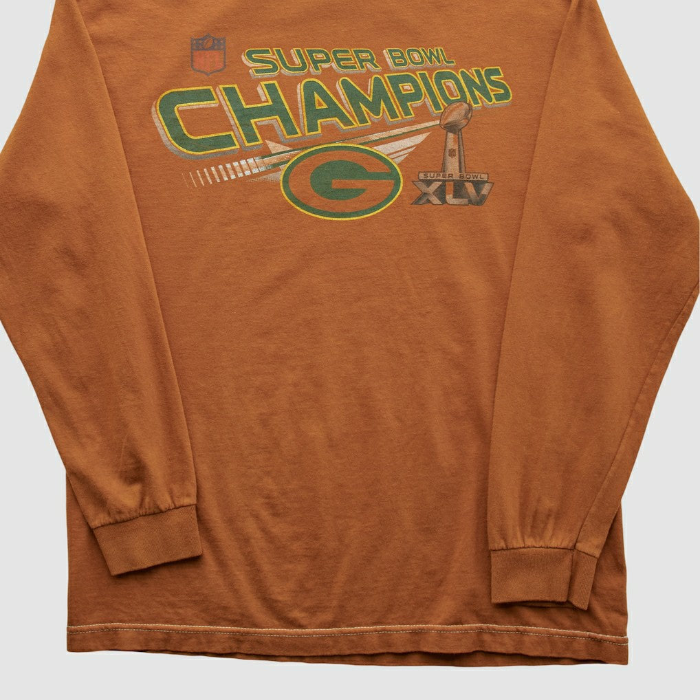 Super Bowl Champions XLV Alstyle 2011 Long Sleeve T-shirt Clay Vintage