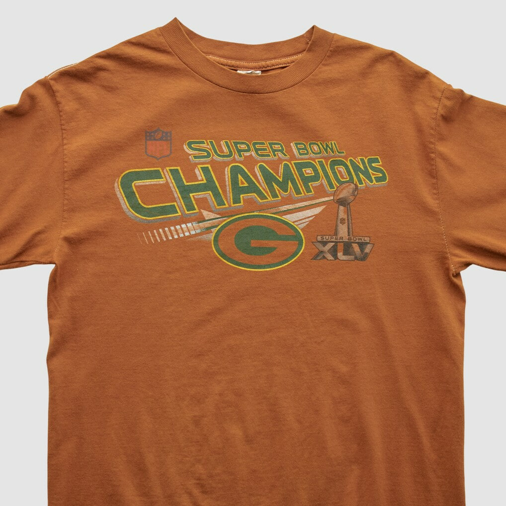 Super Bowl Champions XLV Alstyle 2011 Long Sleeve T-shirt Clay Vintage