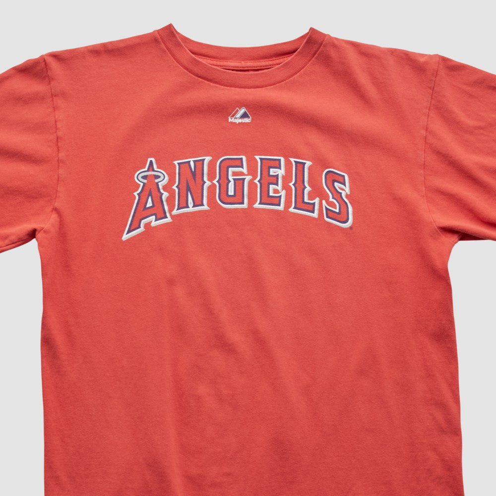 Los Angeles Angels Majestic 2000s T-shirt - Red - XS by Fanatics Real Vintage T-shirts