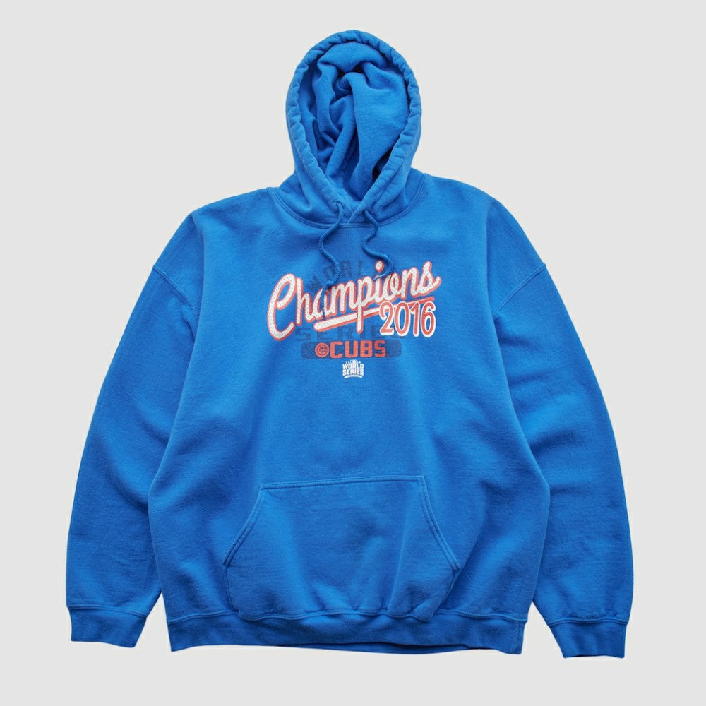 Chicago Cubs MLB Genuine Merchandise 2016 Hooded Pullover Sweatshirt - Blue - M by Fanatics Real Vintage Pullover