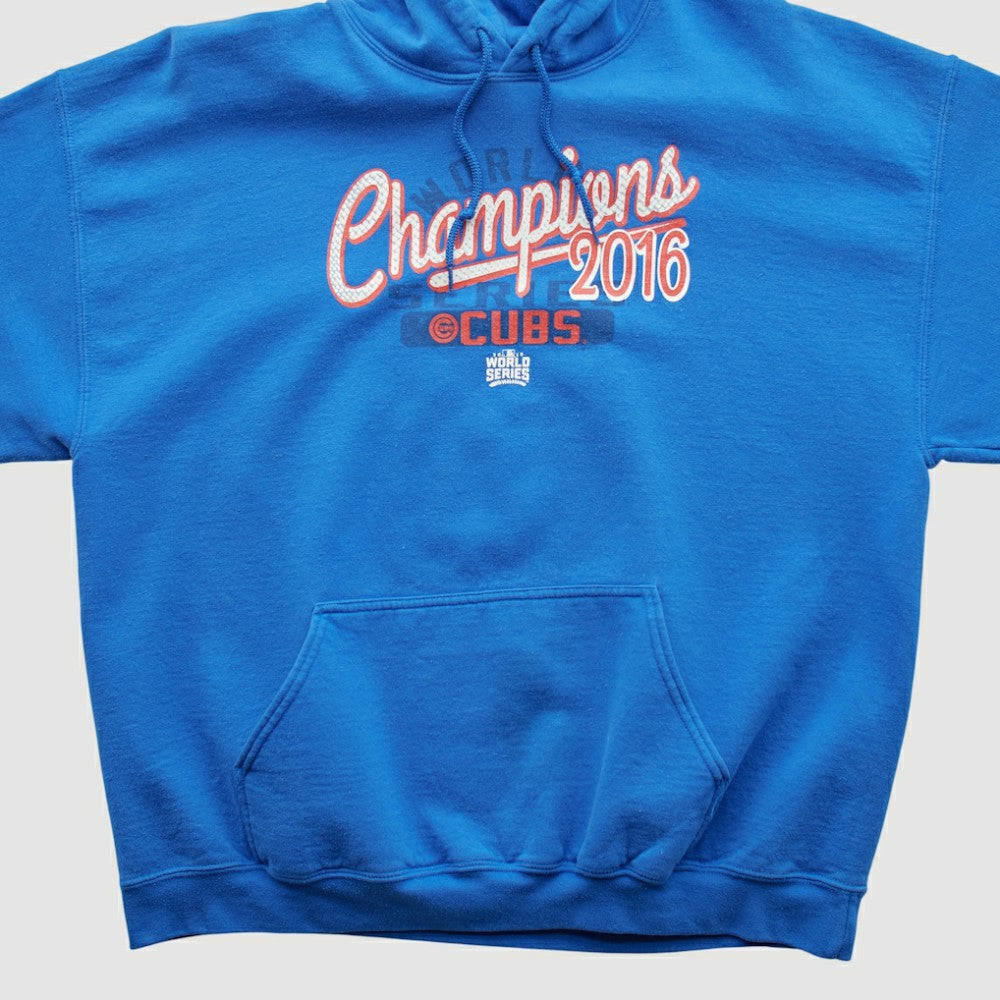 Chicago Cubs MLB Genuine Merchandise 2016 Hooded Pullover Sweatshirt - Blue - M by Fanatics Real Vintage Pullover