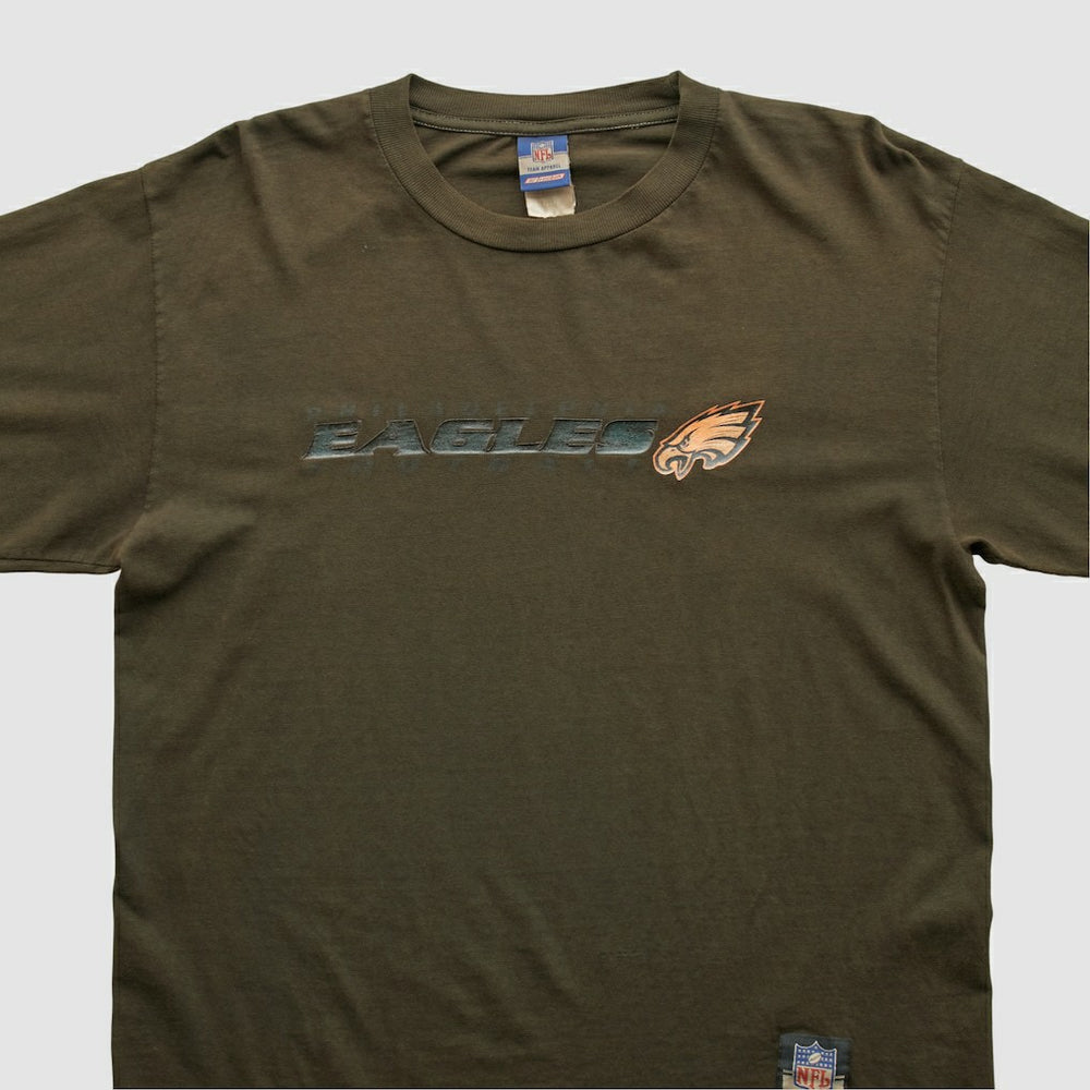 Philadelphia Eagles Reebok 2000s Long Sleeve T-shirt Brown Vintage