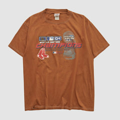 Boston Red Sox Lee Apparel 2004 T-shirt - Clay - M by Fanatics Real Vintage T-shirts