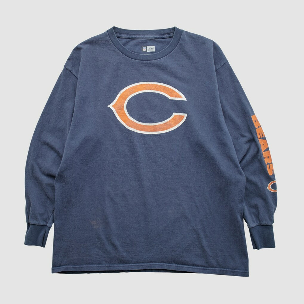 Chicago Bears NFL 2010s Long Sleeve T-shirt Navy Vintage