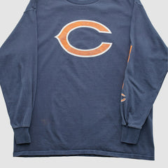 Chicago Bears NFL 2010s Long Sleeve T-shirt Navy Vintage