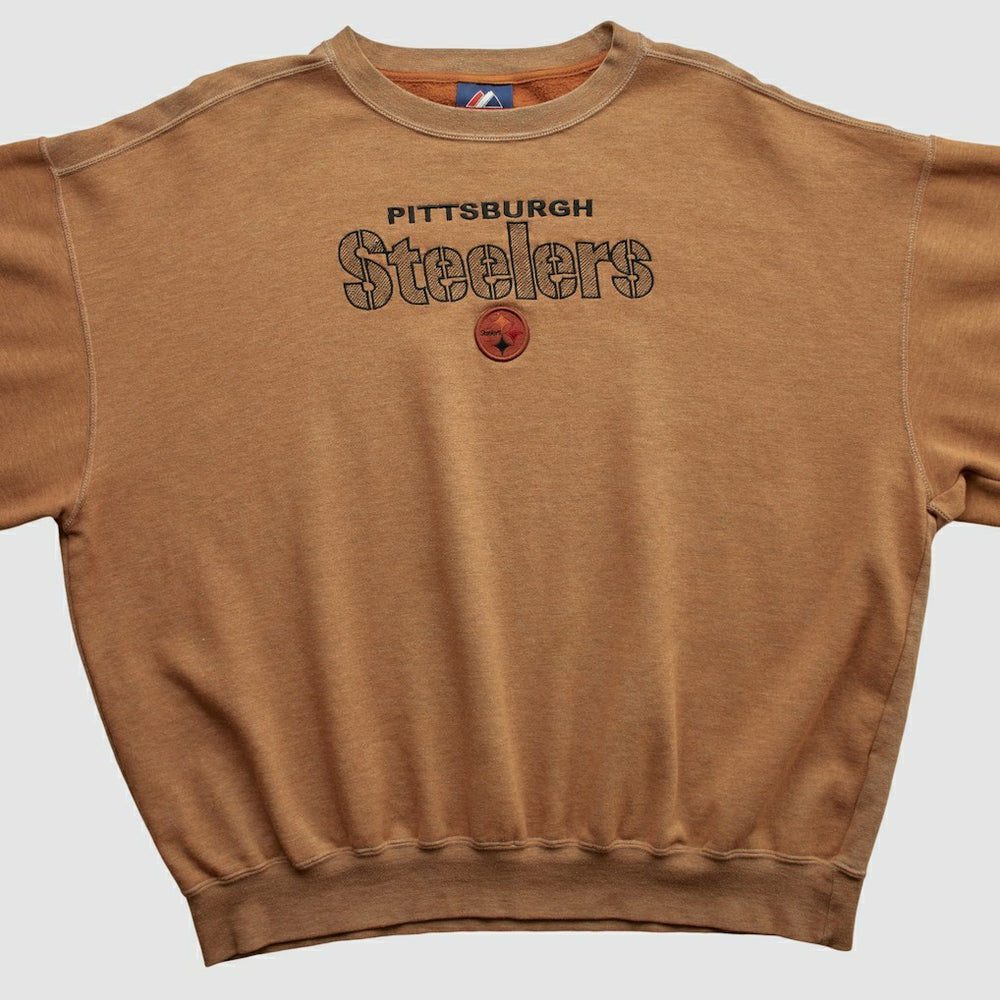 Pittsburgh Steelers Majestic 2000s Pullover Sweatshirt Clay Vintage