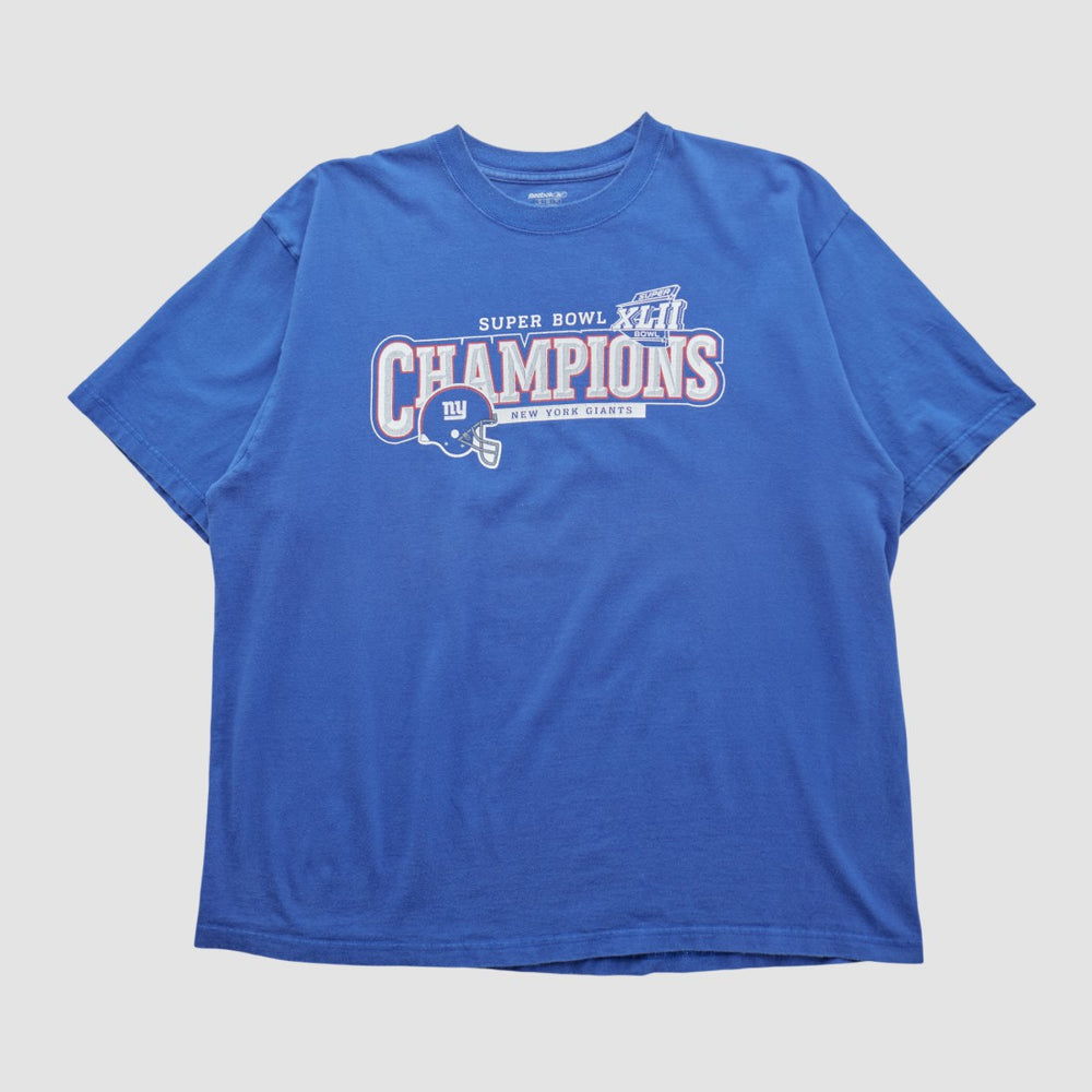 New York Giants Reebok 2008 T-shirt Blue Vintage