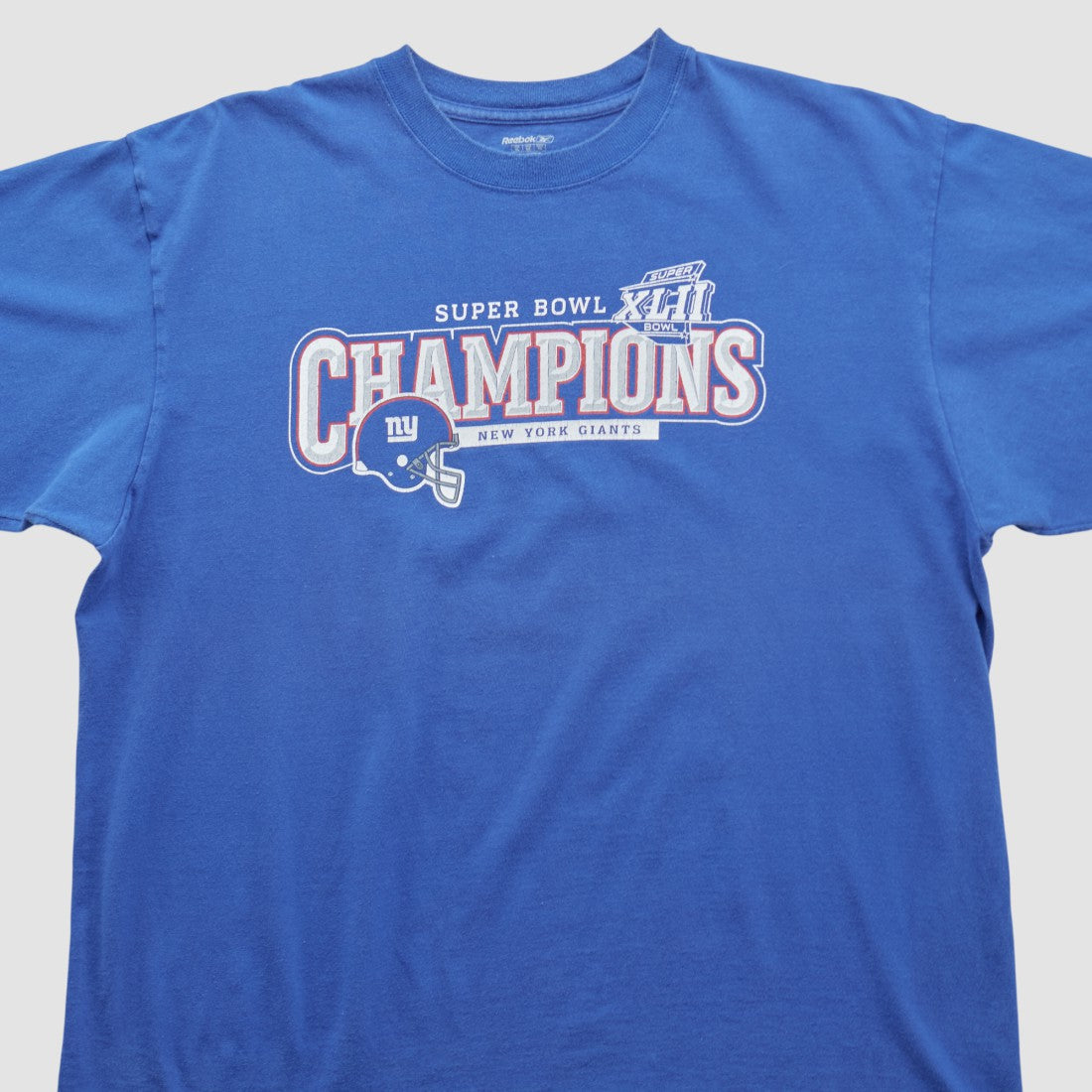 New York Giants Reebok 2008 T-shirt Blue Vintage