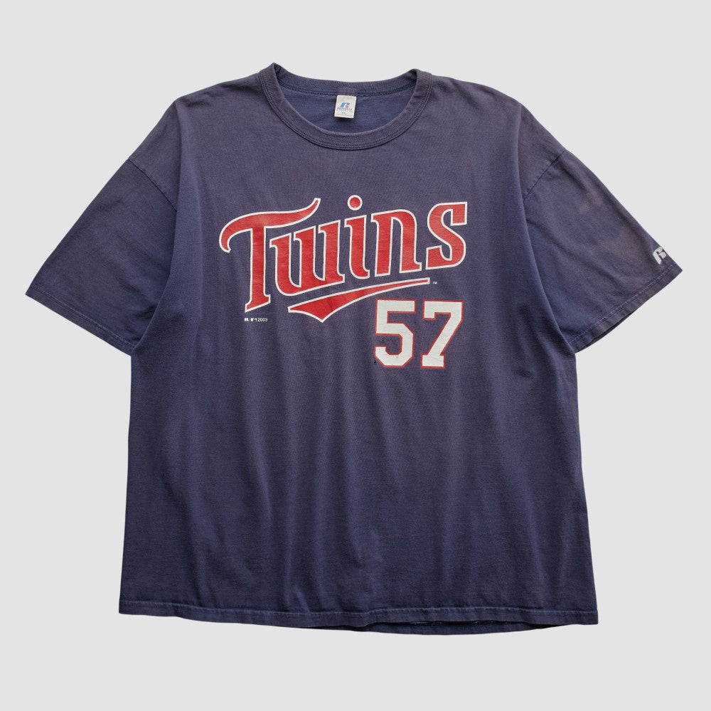 Minnesota Twins Russell 2003 T-shirt - Navy - 2XL by Fanatics Real Vintage T-shirts