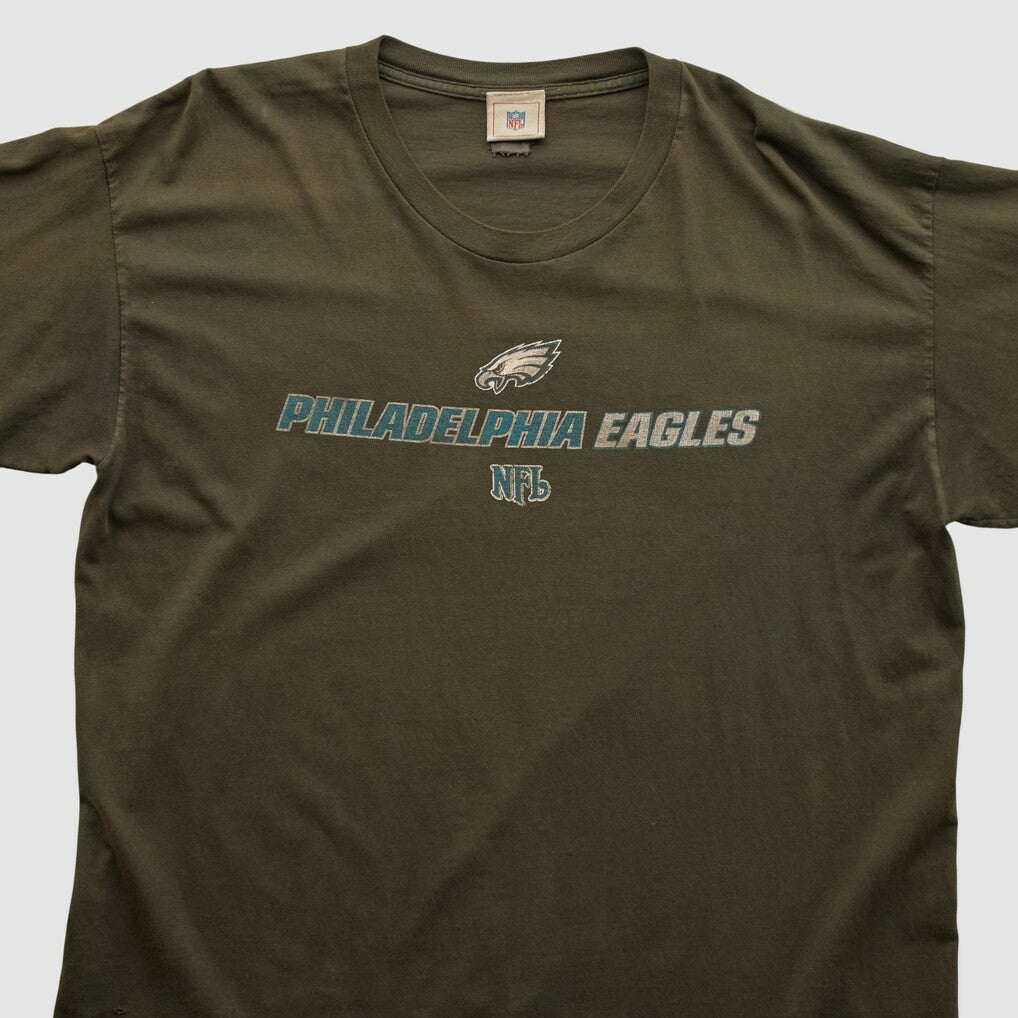 Philadelphia Eagles NFL 2000s Long Sleeve T-shirt Brown Vintage