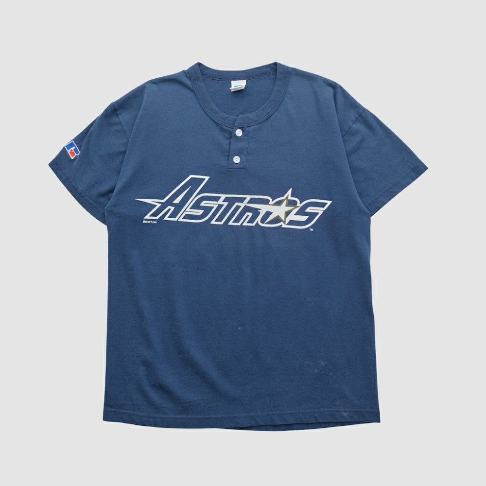 Houston Astros Russell 2000s T-shirt - Navy - S by Fanatics Real Vintage T-shirts
