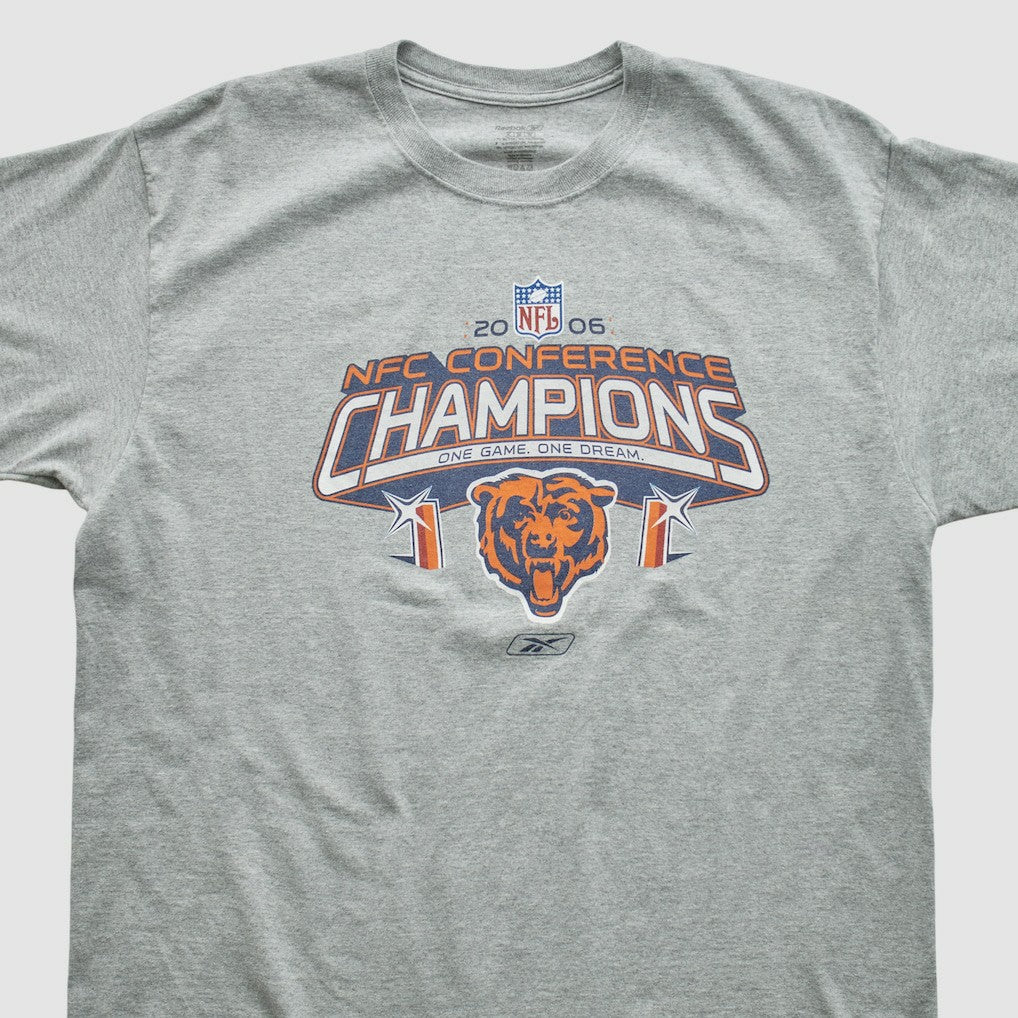 Chicago Bears Reebok 2006 T-shirt Heather Gray Vintage