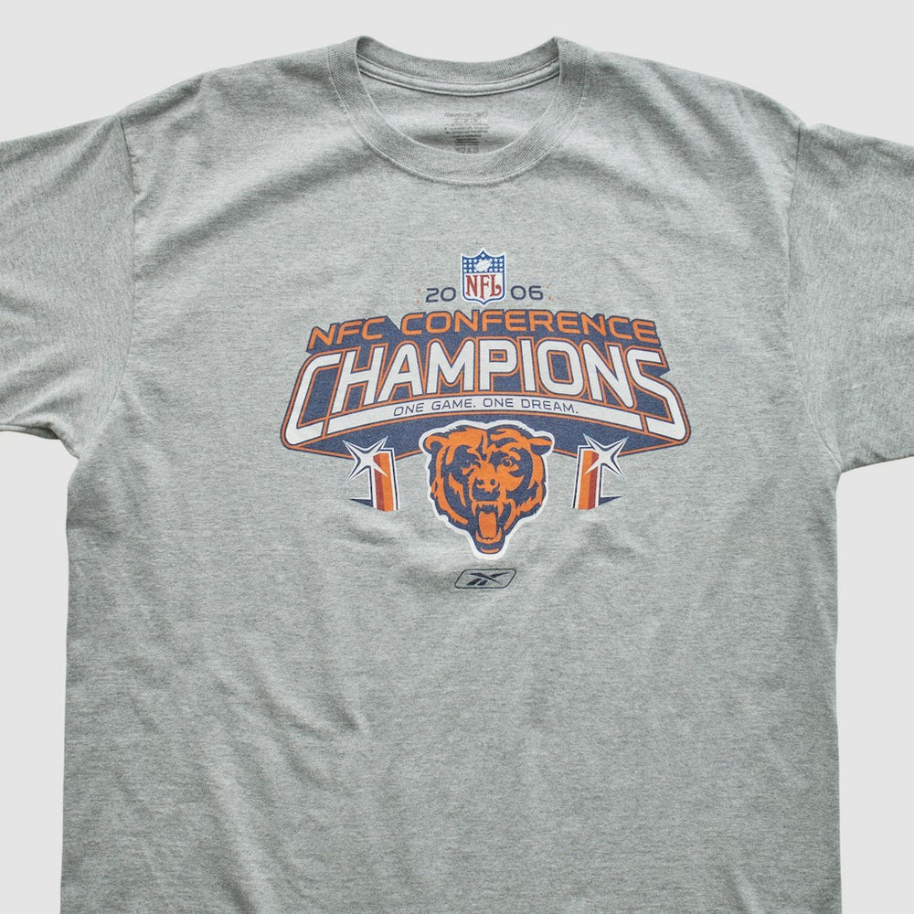 Chicago Bears Reebok 2006 T-shirt Heather Gray Vintage