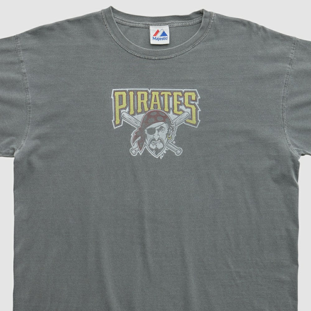 Pittsburgh Pirates Majestic 2000s T-shirt - Gray - M by Fanatics Real Vintage T-shirts