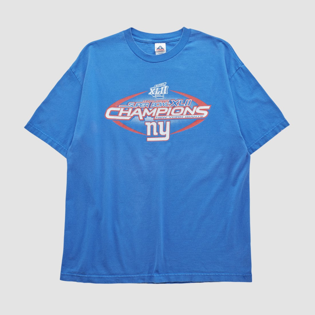 New York Giants Alstyle 2008 T-shirt Blue Vintage