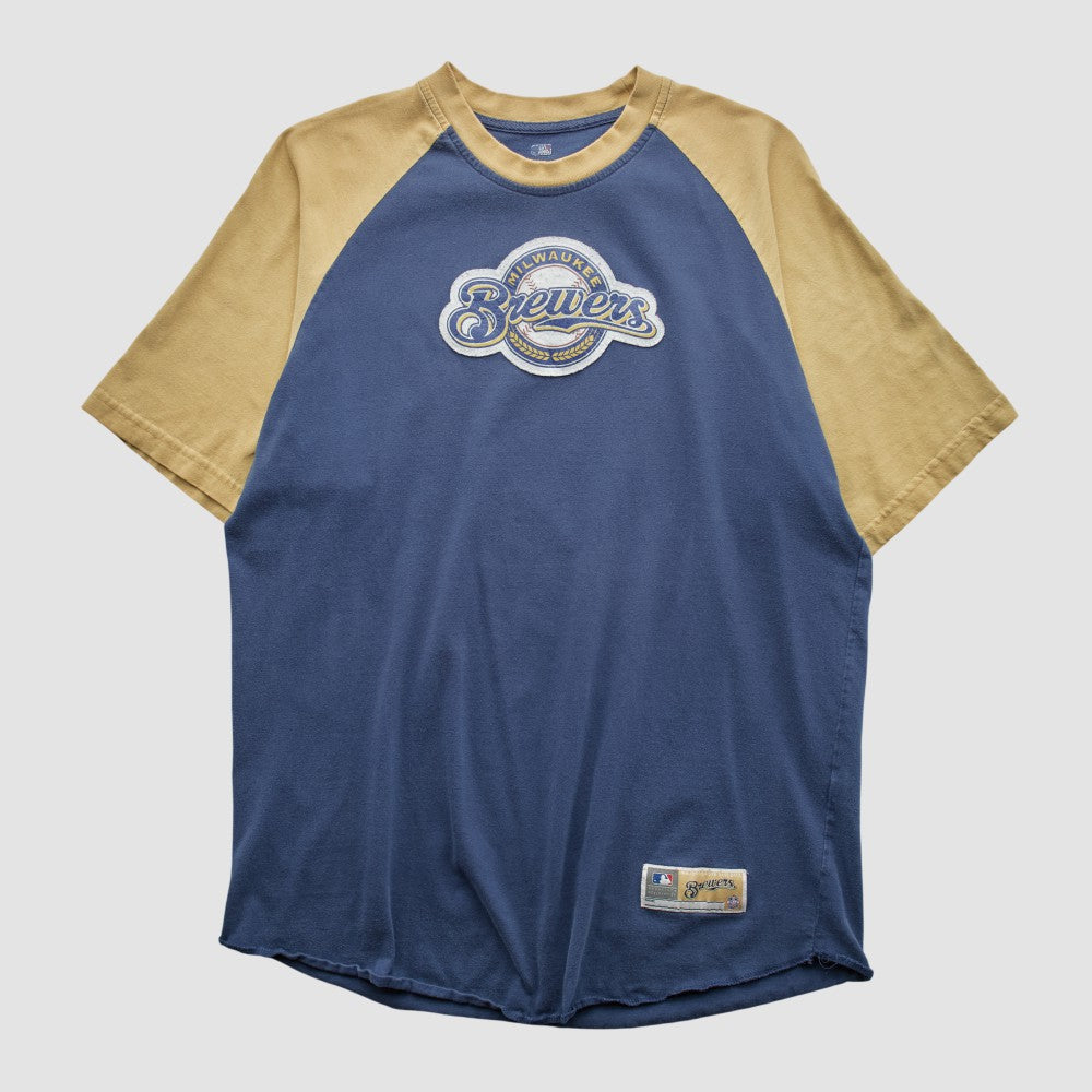 Milwaukee Brewers MLB Genuine Merchandise 2000s T-shirt - Navy - L by Fanatics Real Vintage T-shirts