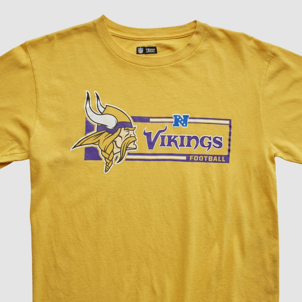 Minnesota Vikings NFL 2010s Long Sleeve T-shirt Yellow Vintage
