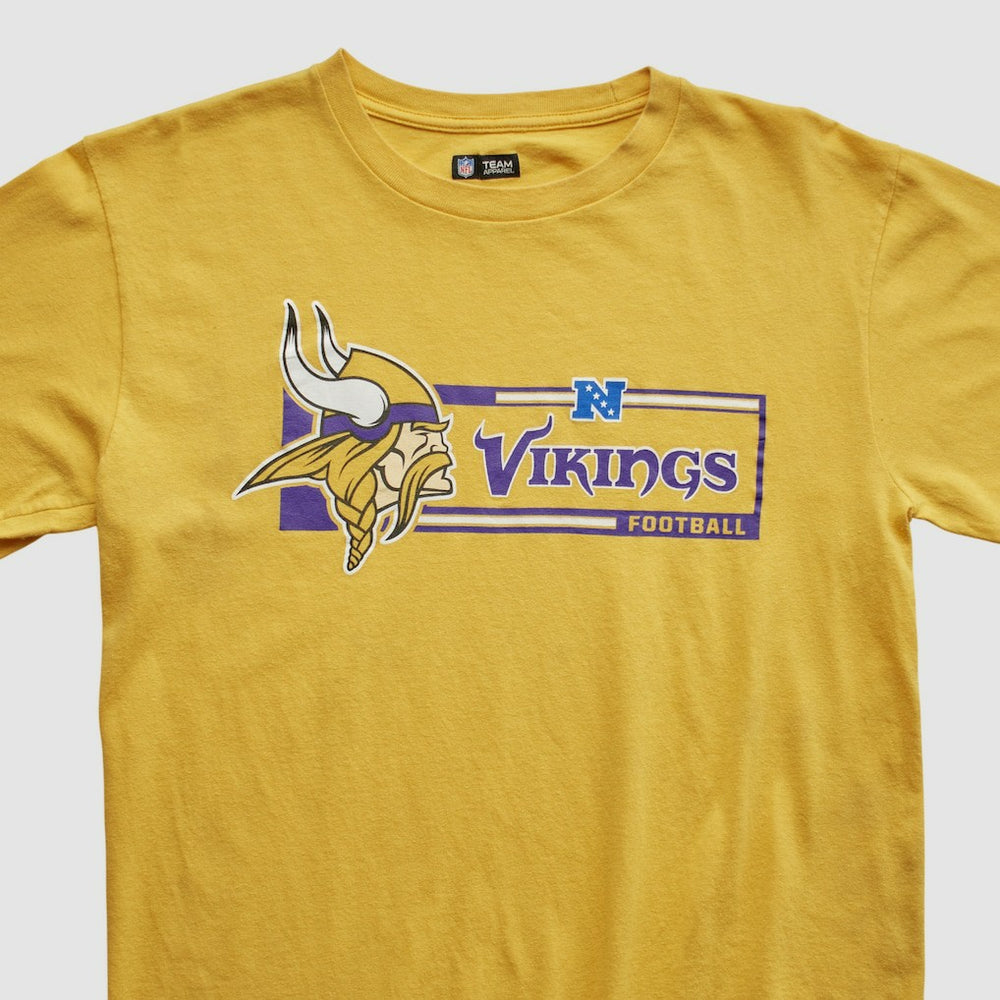 Minnesota Vikings NFL 2010s Long Sleeve T-shirt Yellow Vintage