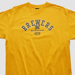 Milwaukee Brewers Gear For Sports 2000s T-shirt - Yellow - XL by Fanatics Real Vintage T-shirts
