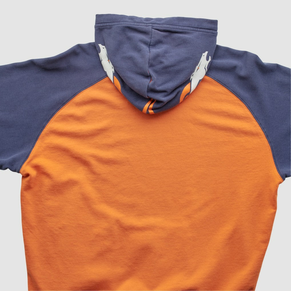 Denver Broncos Reebok 2000s Hooded Pullover Sweatshirt Orange Vintage