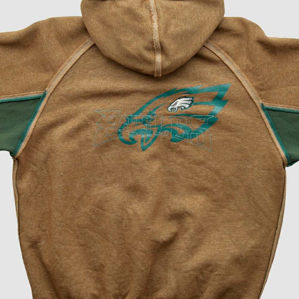 Philadelphia Eagles NFL 2010s Hooded Full Zip Sweatshirt Clay Vintage