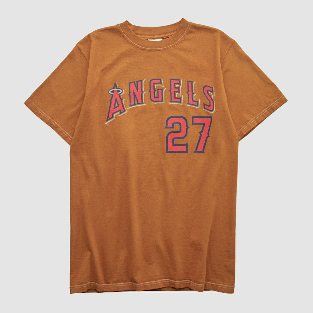 Los Angeles Angels Majestic 2000s T-shirt - Clay - M by Fanatics Real Vintage T-shirts