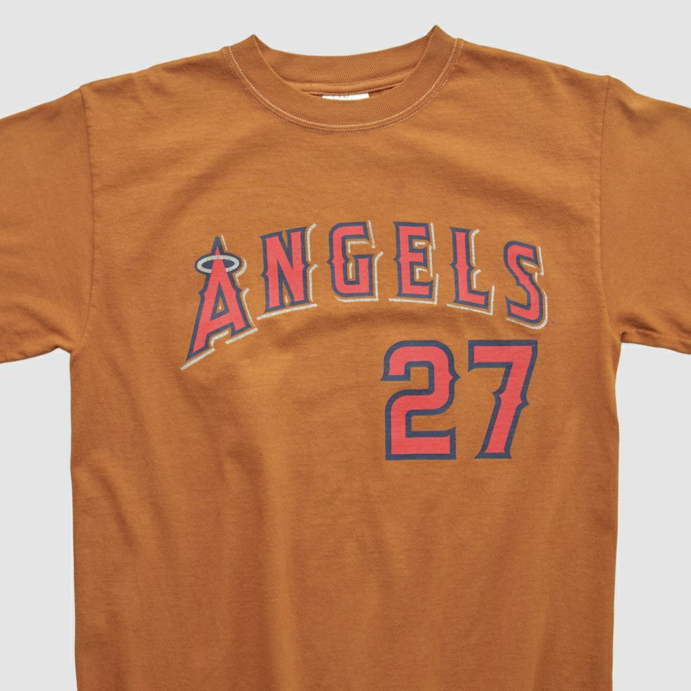 Los Angeles Angels Majestic 2000s T-shirt - Clay - M by Fanatics Real Vintage T-shirts
