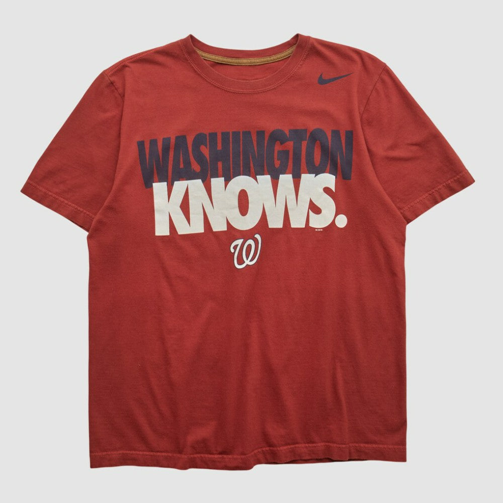 Washington Nationals Nike 2010s T-shirt - Maroon - S by Fanatics Real Vintage T-shirts