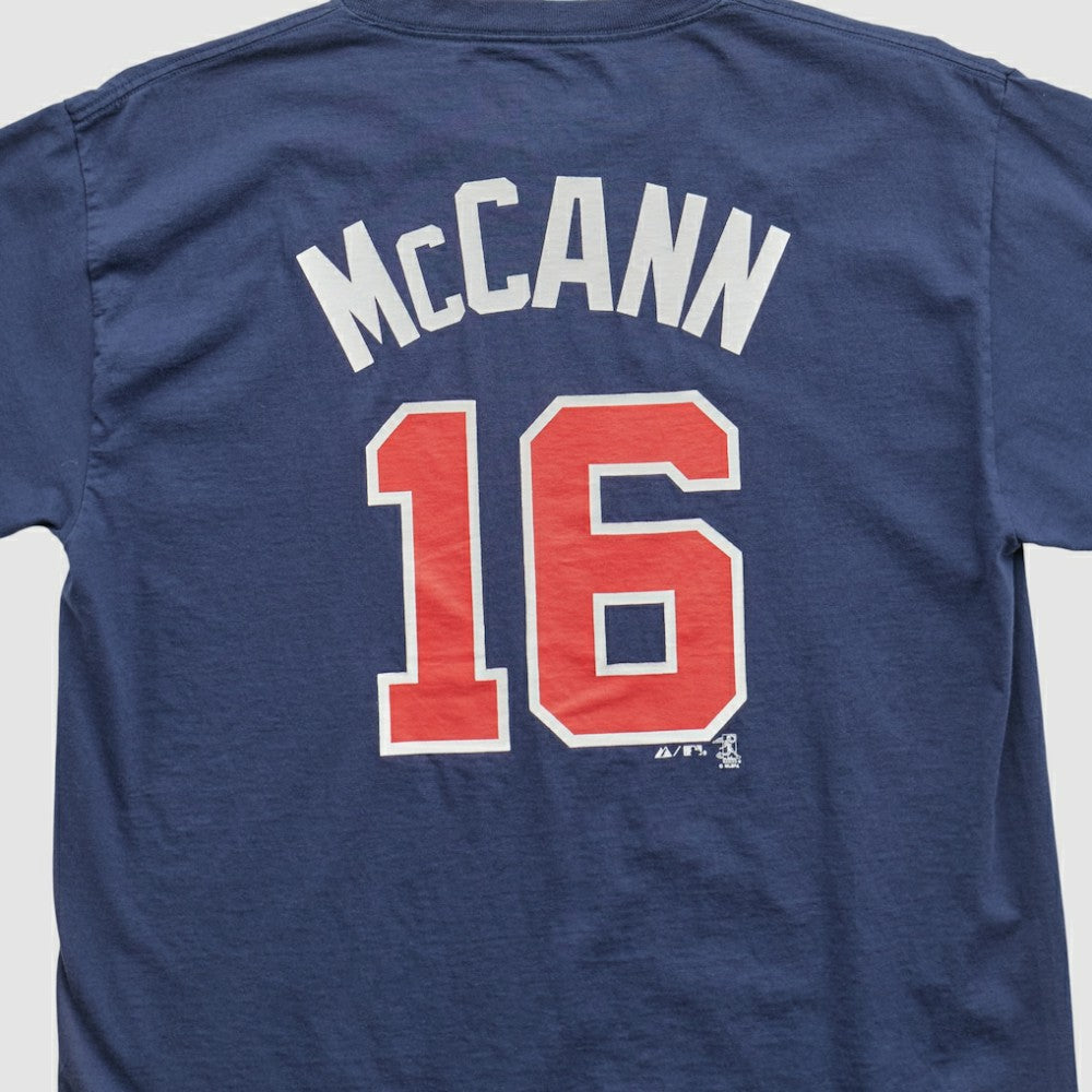Atlanta Braves Majestic 2000s T-shirt - Navy - L by Fanatics Real Vintage T-shirts