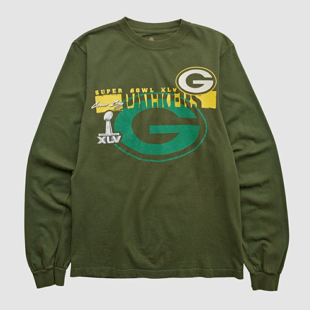Green Bay Packers NFL 2011 Long Sleeve T-shirt Green Vintage