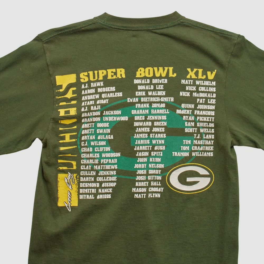 Green Bay Packers NFL 2011 Long Sleeve T-shirt Green Vintage