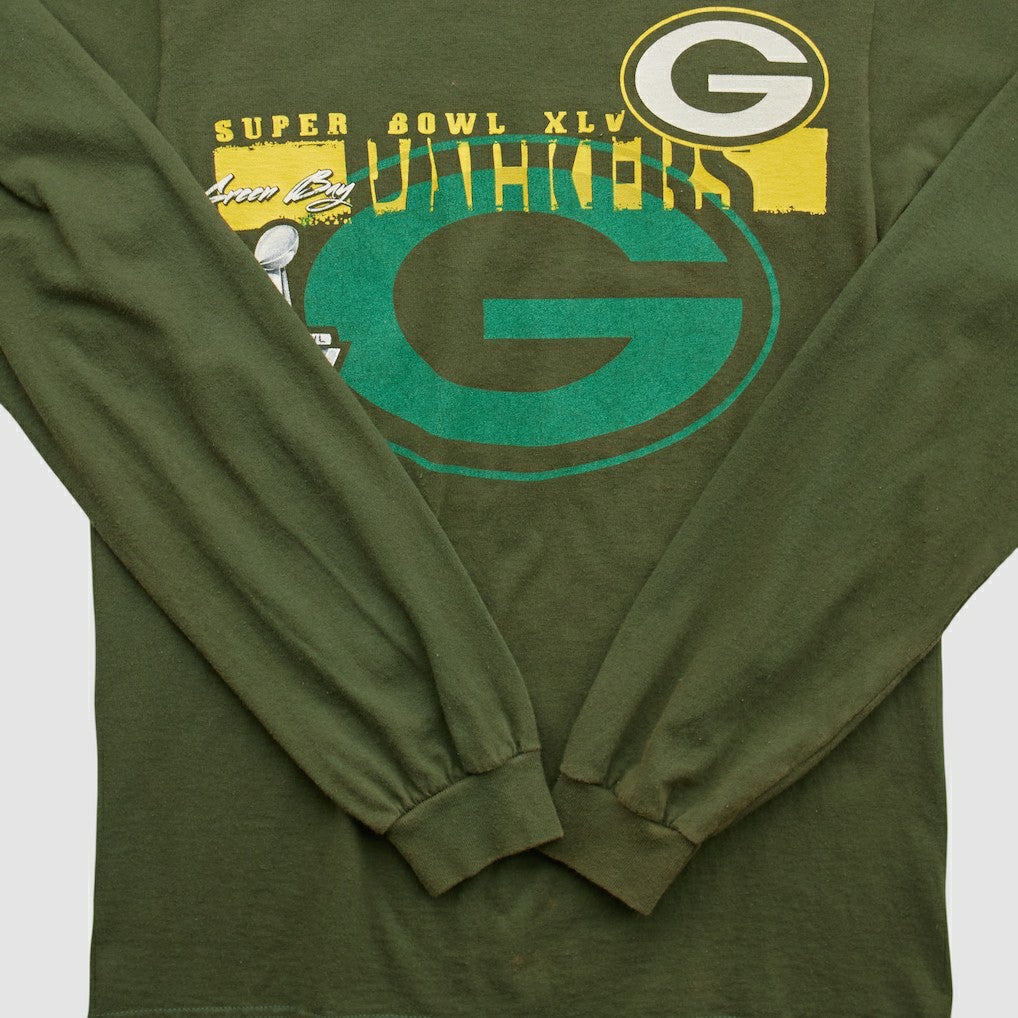 Green Bay Packers NFL 2011 Long Sleeve T-shirt Green Vintage