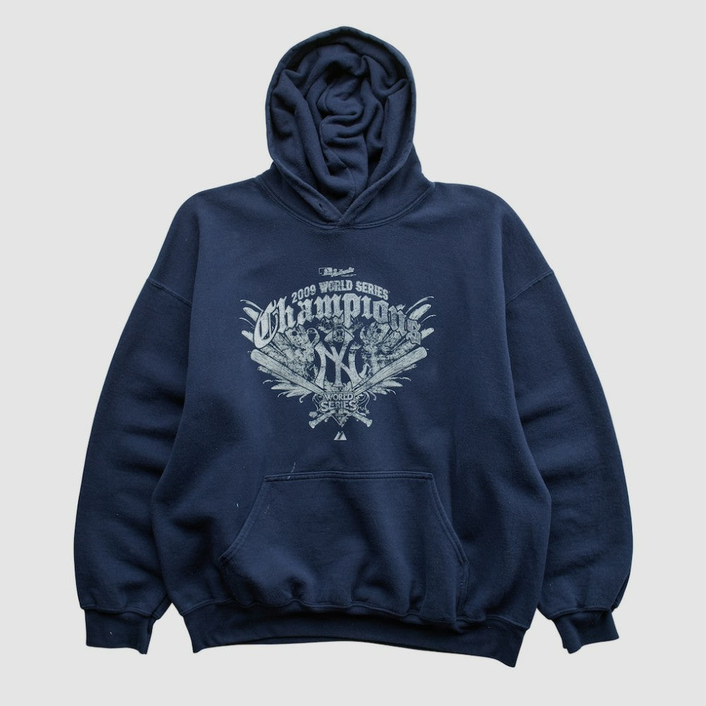 World Series Gildan 2009 Hooded Pullover Sweatshirt - Navy - L by Fanatics Real Vintage Pullover
