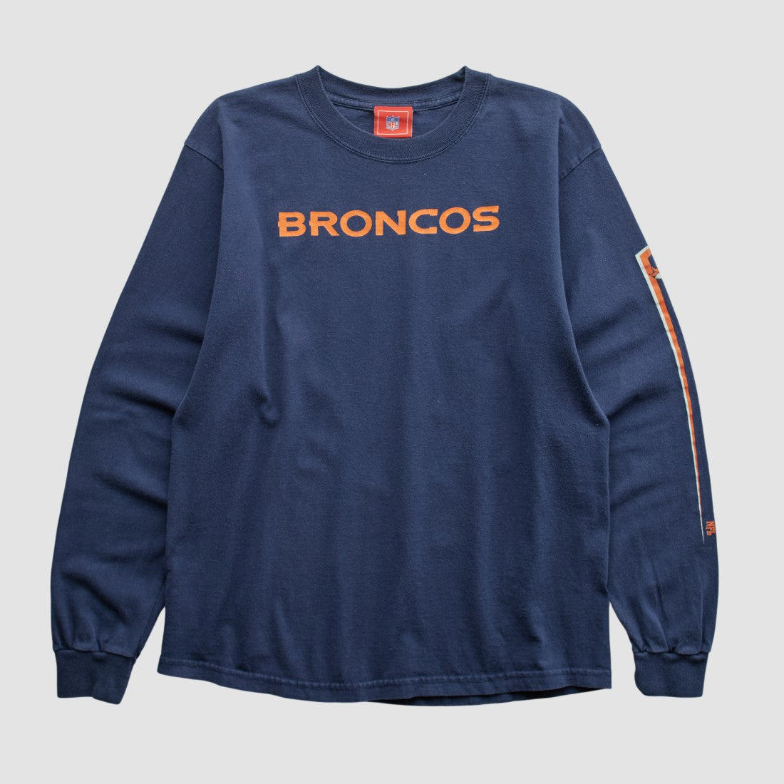 Denver Broncos NFL 2000s Long Sleeve T-shirt Navy Vintage